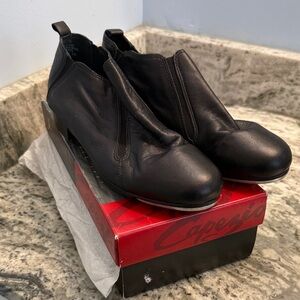 Capezio Black Slip-On Athletic Shoes